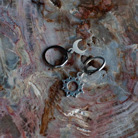 Boucles d’oreilles ’Soleil & Lune’ - Collection Soleil Lune