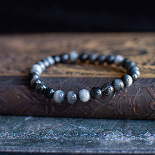 Bracelet en Tourmaline Œil de Chat - 6 mm | Protection & Clarté Mentale