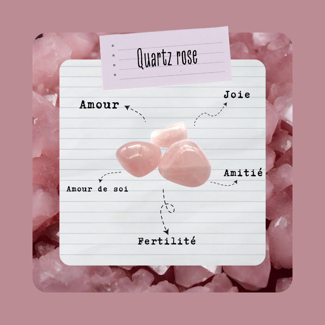 Quartz Rose - 15 à 25 mm | Pierre roulée - Secrets Lunaires