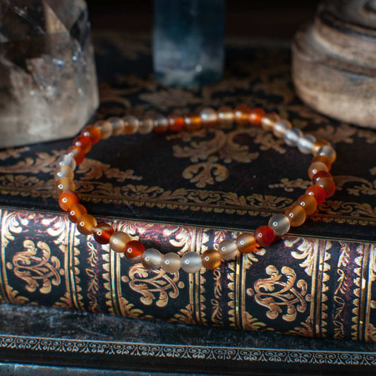 Bracelet - Cornaline - 4 mm